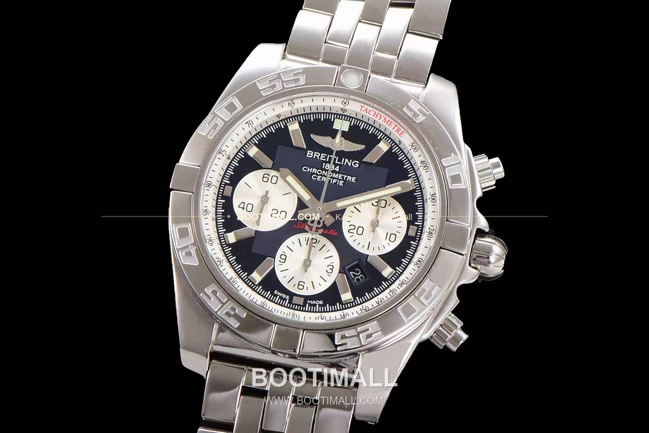 브라이틀링 크로노맷 스틸 블랙다이얼 크로노그래프 오토매틱 Breitling Chronomat Steel Black Dial Chronograph Automatic 44mm 3