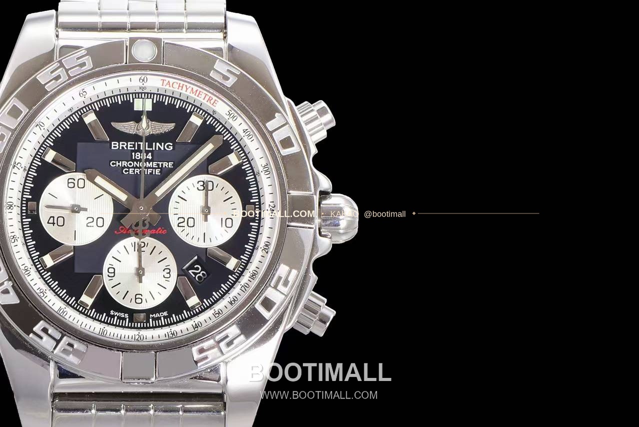 브라이틀링 크로노맷 스틸 블랙다이얼 크로노그래프 오토매틱 Breitling Chronomat Steel Black Dial Chronograph Automatic 44mm 4