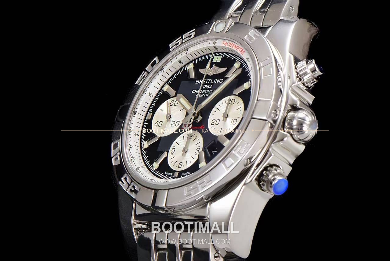 브라이틀링 크로노맷 스틸 블랙다이얼 크로노그래프 오토매틱 Breitling Chronomat Steel Black Dial Chronograph Automatic 44mm 6