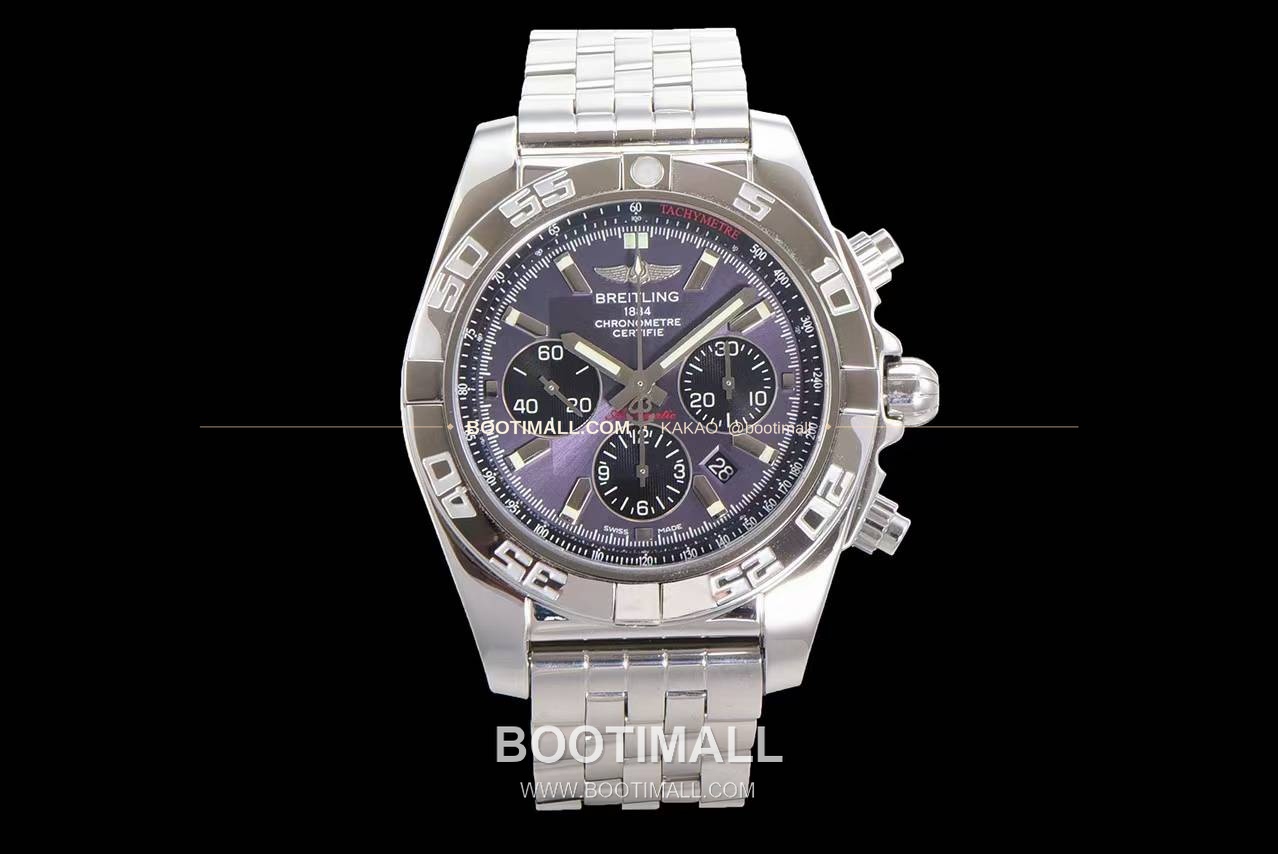 브라이틀링 크로노맷 스틸 블랙다이얼 크로노그래프 오토매틱 Breitling Chronomat Steel Black Dial Chronograph Automatic 44mm 1