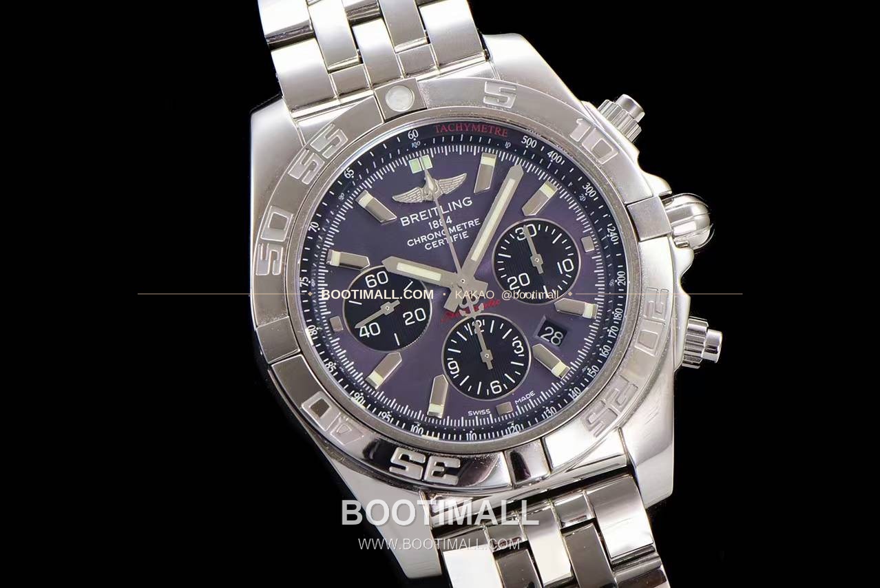 브라이틀링 크로노맷 스틸 블랙다이얼 크로노그래프 오토매틱 Breitling Chronomat Steel Black Dial Chronograph Automatic 44mm 2