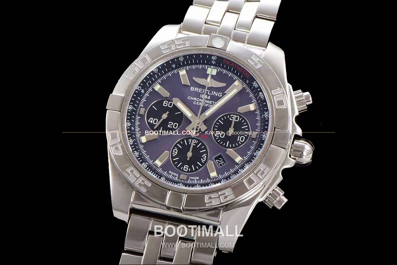 브라이틀링 크로노맷 스틸 블랙다이얼 크로노그래프 오토매틱 Breitling Chronomat Steel Black Dial Chronograph Automatic 44mm 3