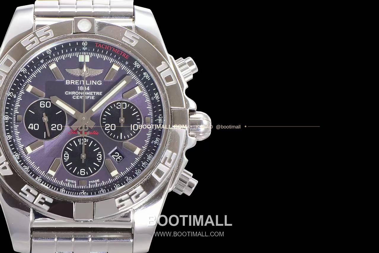 브라이틀링 크로노맷 스틸 블랙다이얼 크로노그래프 오토매틱 Breitling Chronomat Steel Black Dial Chronograph Automatic 44mm 4