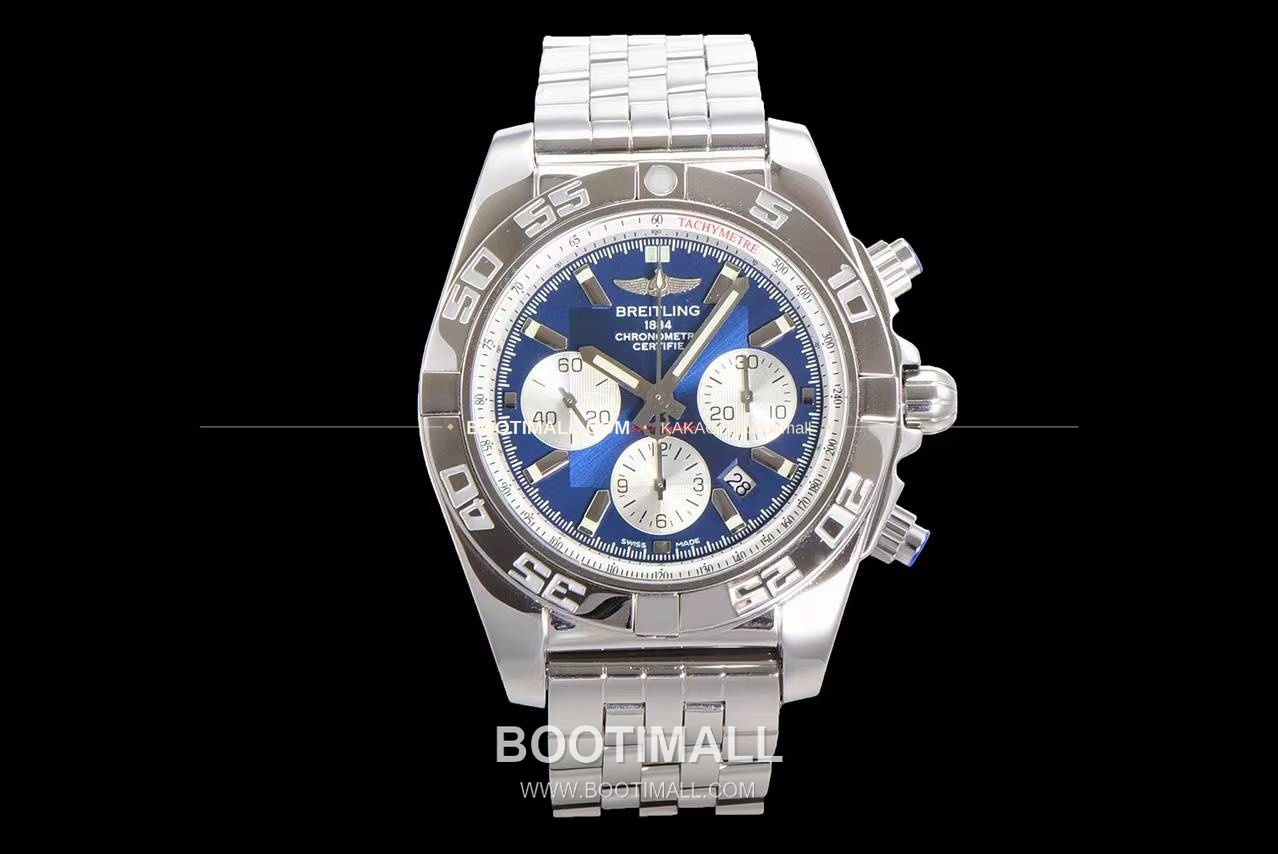 브라이틀링 크로노맷 스틸 블랙다이얼 크로노그래프 오토매틱 Breitling Chronomat Steel Black Dial Chronograph Automatic 44mm 1