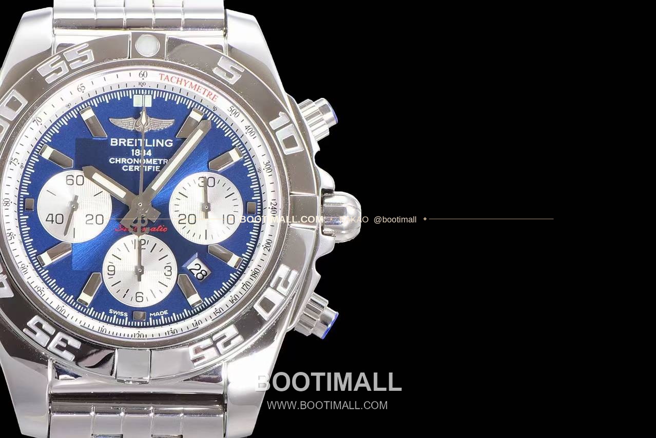 브라이틀링 크로노맷 스틸 블랙다이얼 크로노그래프 오토매틱 Breitling Chronomat Steel Black Dial Chronograph Automatic 44mm 4