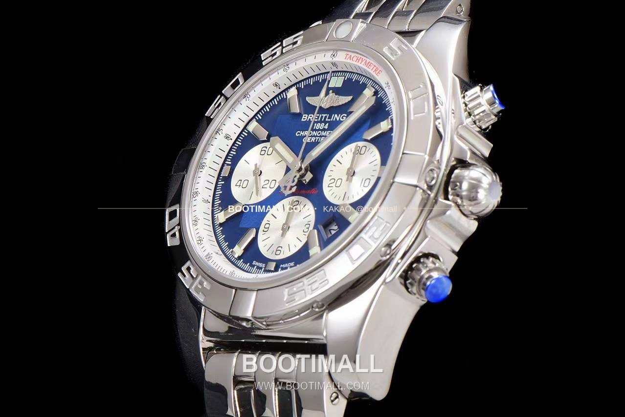 브라이틀링 크로노맷 스틸 블랙다이얼 크로노그래프 오토매틱 Breitling Chronomat Steel Black Dial Chronograph Automatic 44mm 6