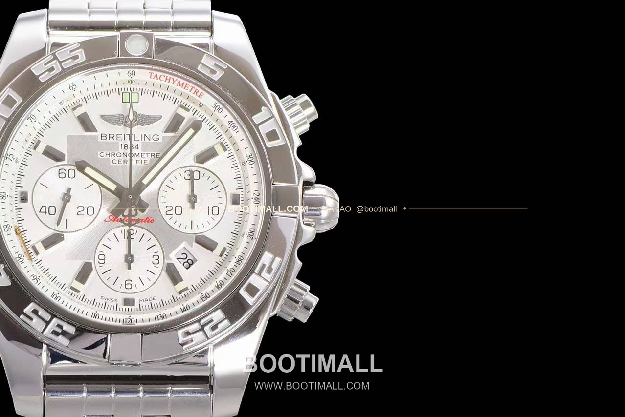 브라이틀링 크로노맷 스틸 블랙다이얼 크로노그래프 오토매틱 Breitling Chronomat Steel Black Dial Chronograph Automatic 44mm 4