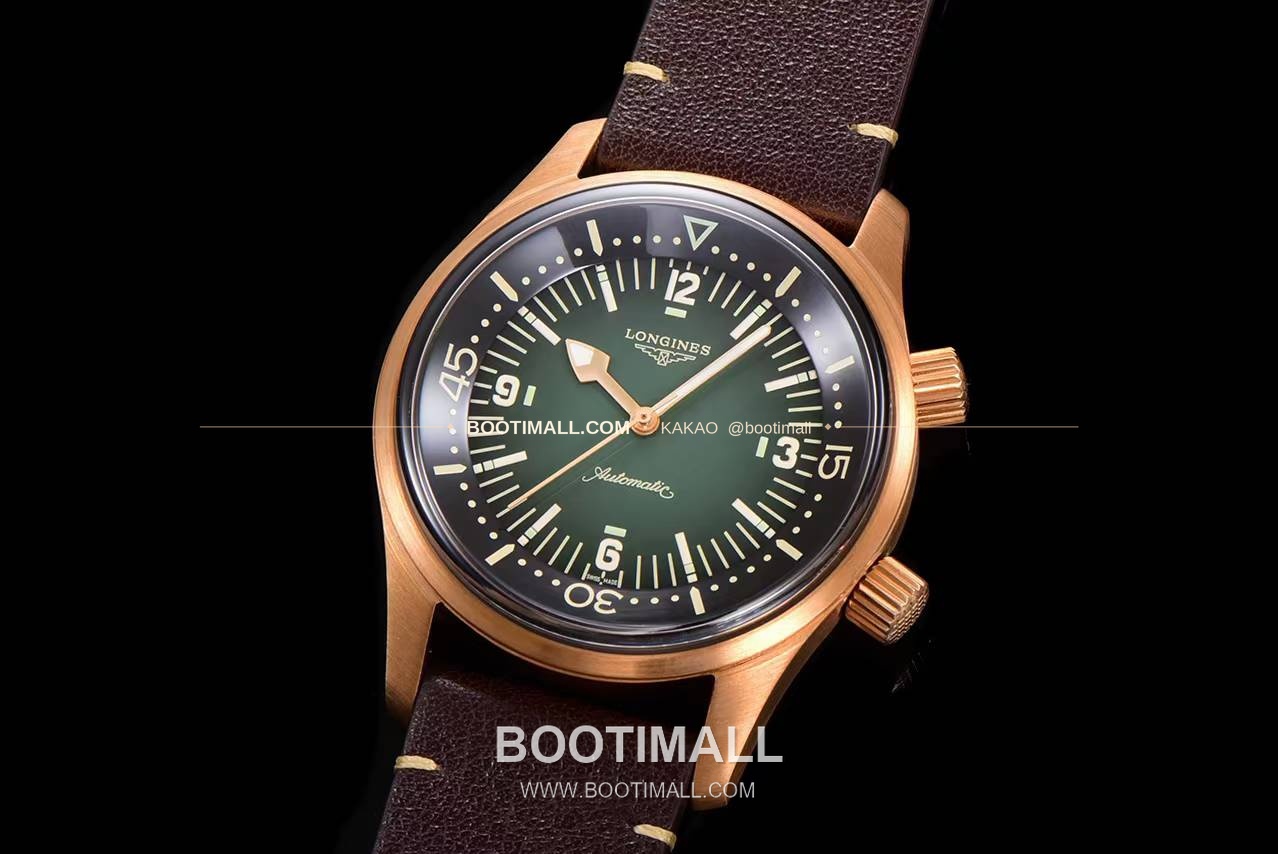 론진 레전드다이버 브론즈 그라데이션블랙다이얼 오토매틱 Longines Legend Diver Bronze Gradient Black Dial Automatic 42mm 3