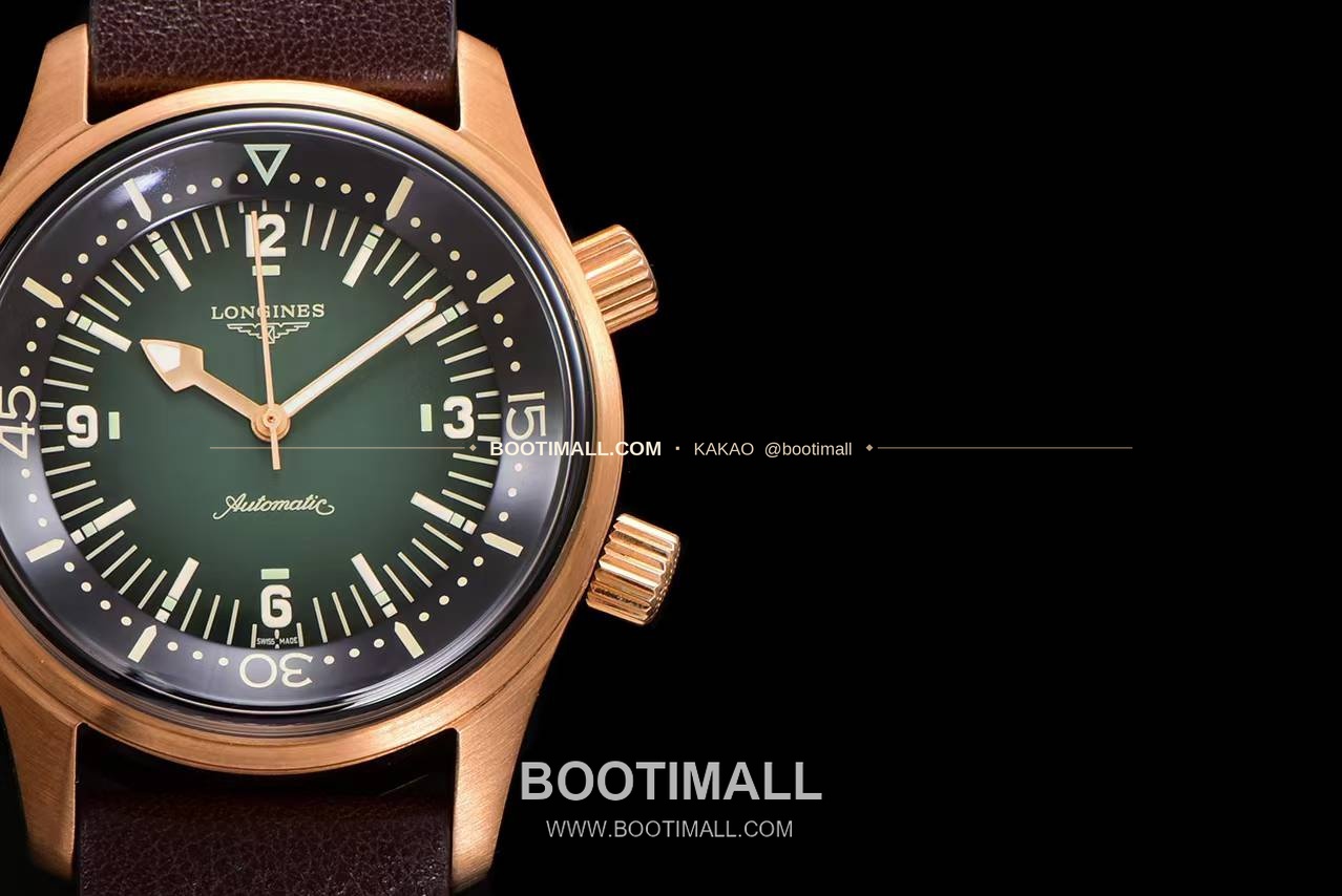 론진 레전드다이버 브론즈 그라데이션블랙다이얼 오토매틱 Longines Legend Diver Bronze Gradient Black Dial Automatic 42mm 4