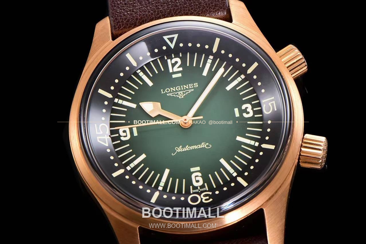 론진 레전드다이버 브론즈 그라데이션블랙다이얼 오토매틱 Longines Legend Diver Bronze Gradient Black Dial Automatic 42mm 5