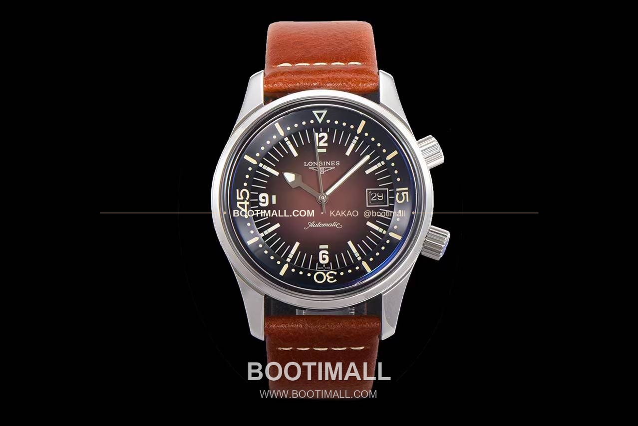 론진 레전드다이버 브론즈 그라데이션블랙다이얼 오토매틱 Longines Legend Diver Bronze Gradient Black Dial Automatic 42mm 2