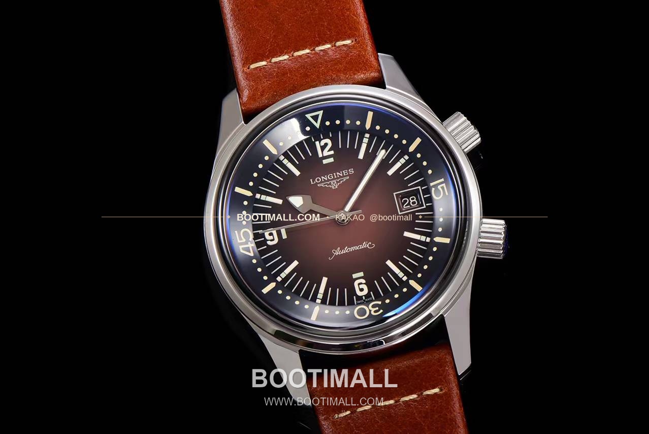 론진 레전드다이버 브론즈 그라데이션블랙다이얼 오토매틱 Longines Legend Diver Bronze Gradient Black Dial Automatic 42mm 3