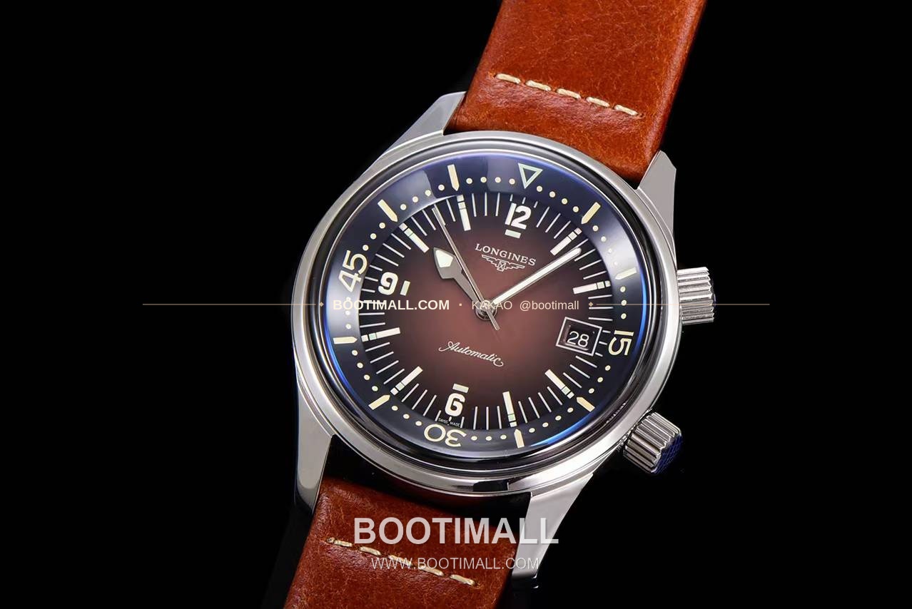 론진 레전드다이버 브론즈 그라데이션블랙다이얼 오토매틱 Longines Legend Diver Bronze Gradient Black Dial Automatic 42mm 4