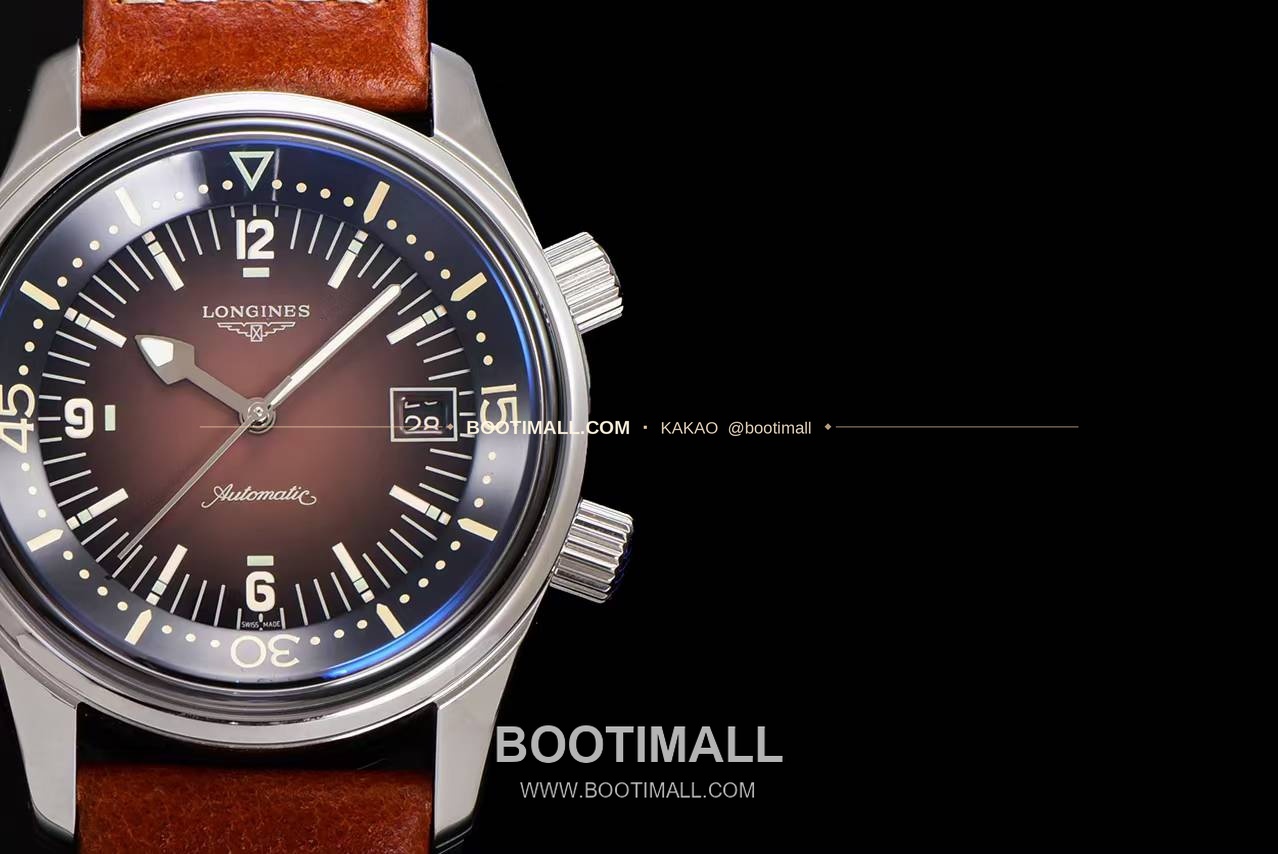 론진 레전드다이버 브론즈 그라데이션블랙다이얼 오토매틱 Longines Legend Diver Bronze Gradient Black Dial Automatic 42mm 5