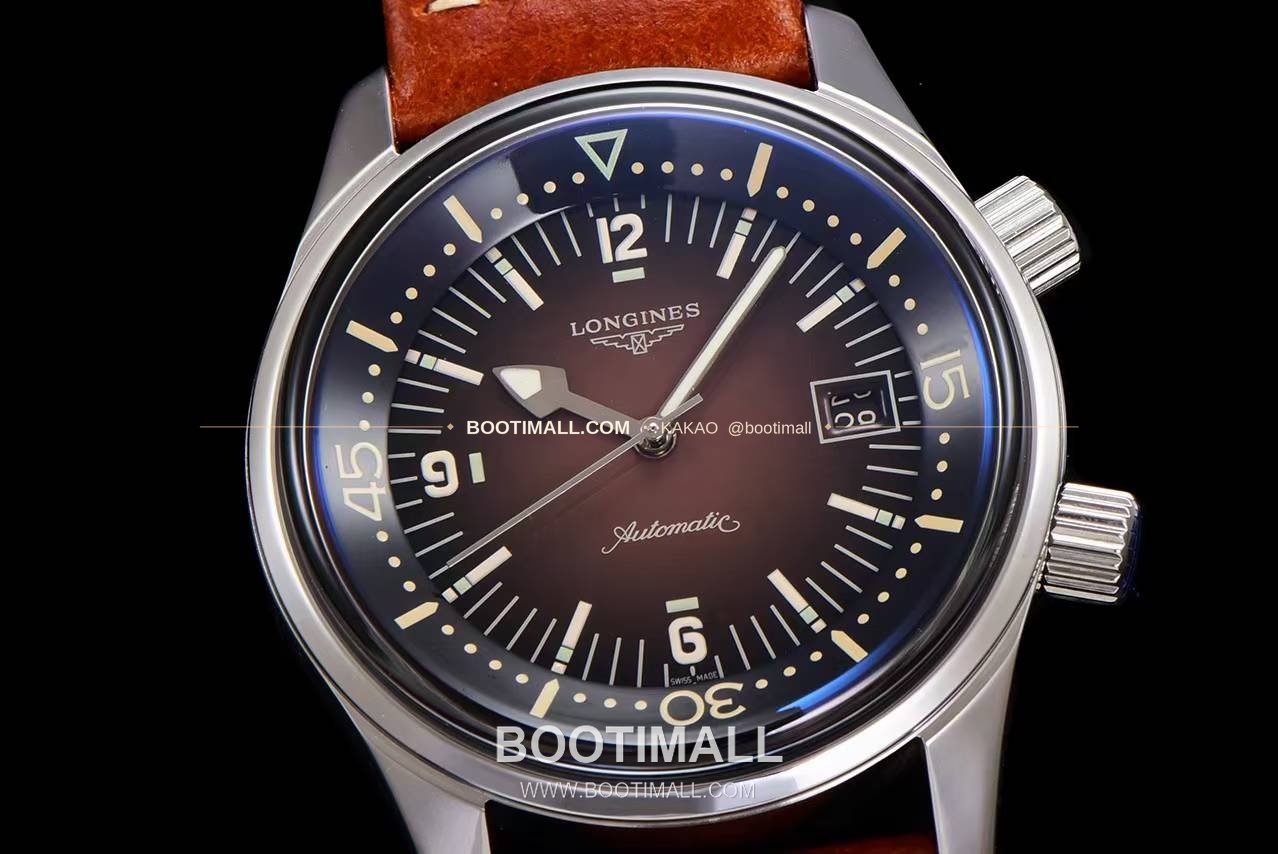 론진 레전드다이버 브론즈 그라데이션블랙다이얼 오토매틱 Longines Legend Diver Bronze Gradient Black Dial Automatic 42mm 6