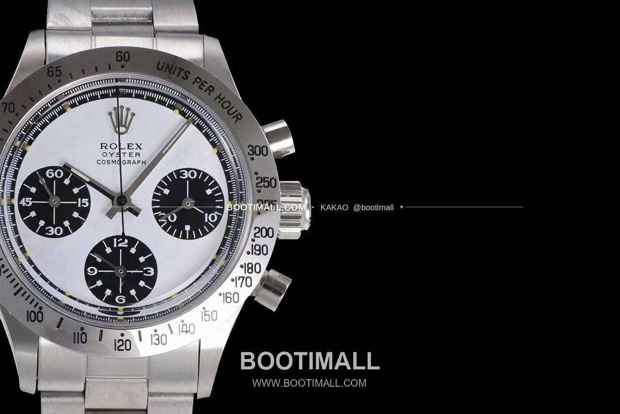 롤렉스 빈티지 크로노그래프 스틸 화이트다이얼 수동 Rolex Vintage Chronograph Steel White Dial Manual 37.5mm 4