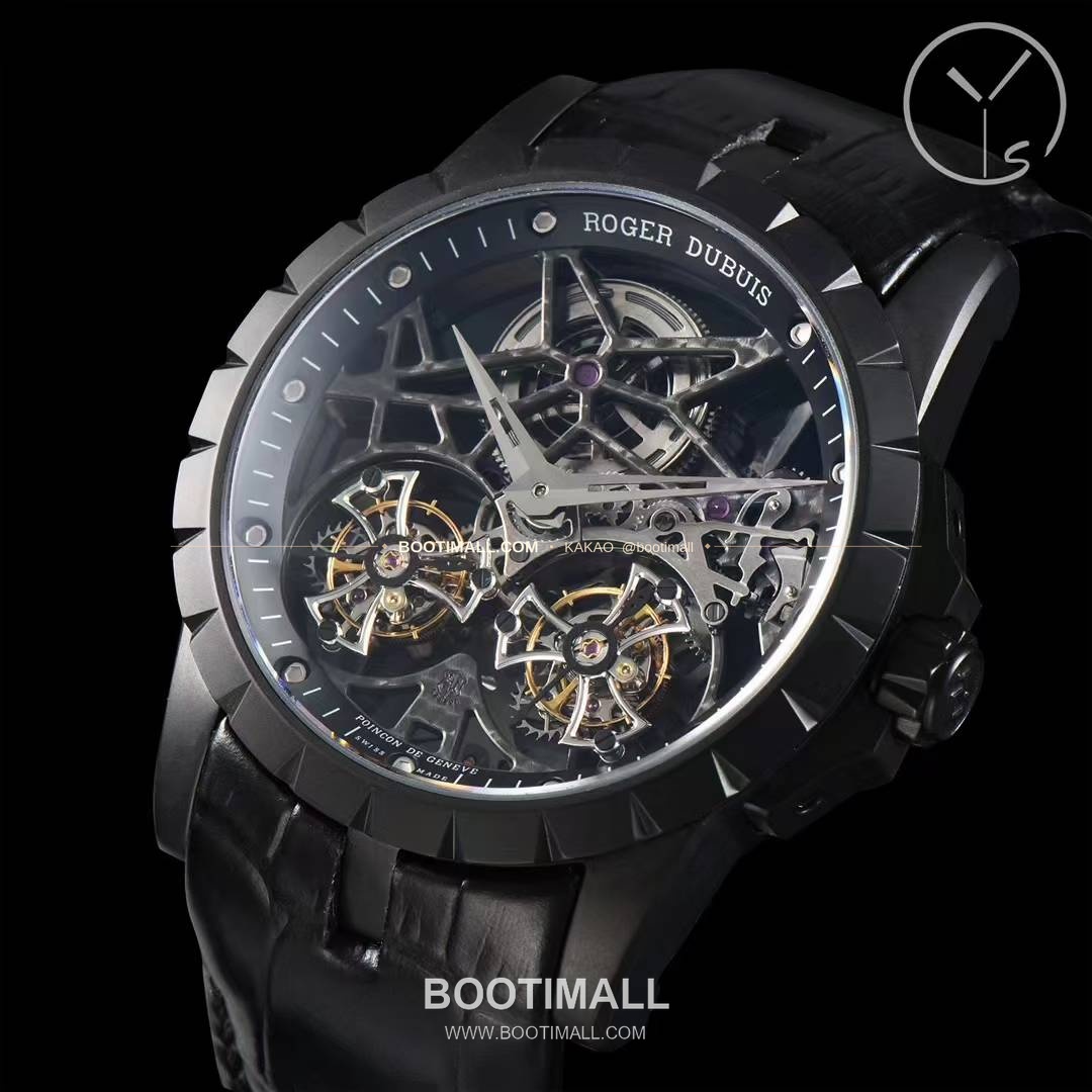 로저드뷔 엑스칼리버 스켈레톤 더블투르비옹 수동 Roger Dubuis Excalibur Skeleton Double Tourbillon Manual 45mm 3