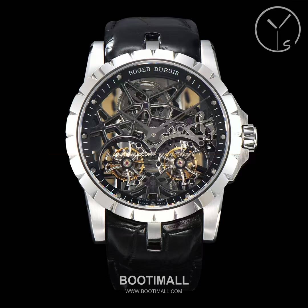 로저드뷔 엑스칼리버 스켈레톤 더블투르비옹 수동 Roger Dubuis Excalibur Skeleton Double Tourbillon Manual 45mm 2