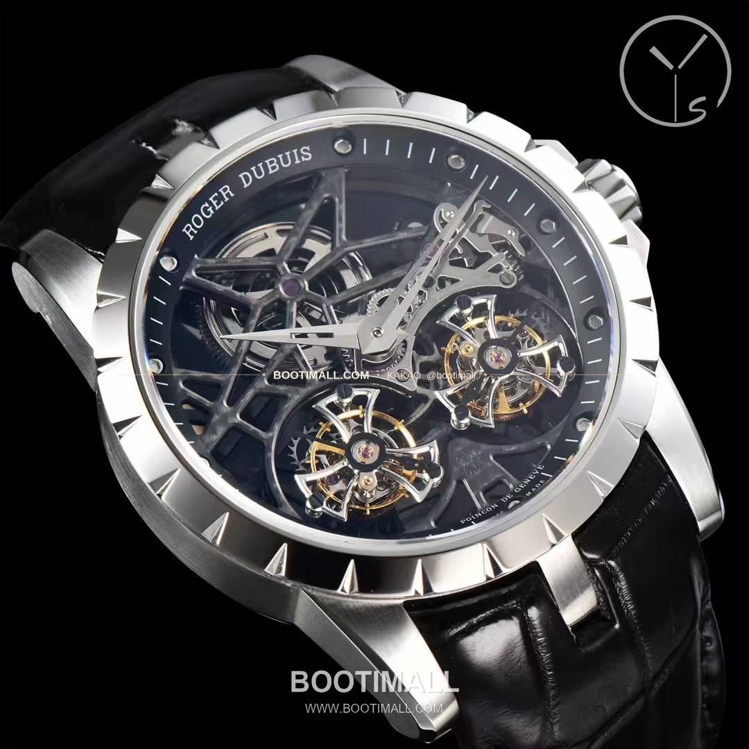 로저드뷔 엑스칼리버 스켈레톤 더블투르비옹 수동 Roger Dubuis Excalibur Skeleton Double Tourbillon Manual 45mm 7