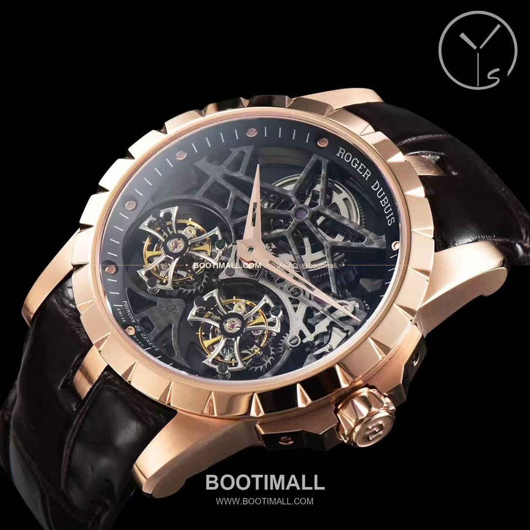 로저드뷔 엑스칼리버 스켈레톤 더블투르비옹 수동 Roger Dubuis Excalibur Skeleton Double Tourbillon Manual 45mm 5