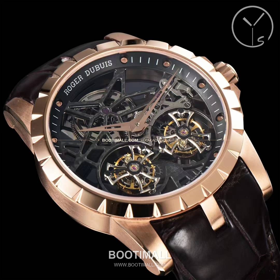 로저드뷔 엑스칼리버 스켈레톤 더블투르비옹 수동 Roger Dubuis Excalibur Skeleton Double Tourbillon Manual 45mm 7