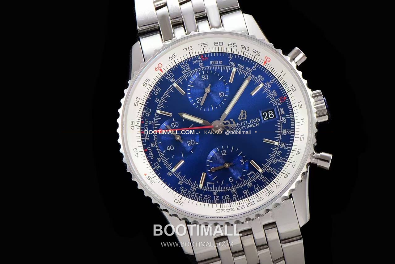 브라이틀링 내비타이머 1 스틸 블랙다이얼 크로노그래프 오토매틱 Breitling Navitimer 1 Steel Black Dial Chronograph Automatic 41mm 2