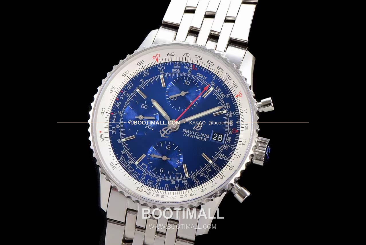 브라이틀링 내비타이머 1 스틸 블랙다이얼 크로노그래프 오토매틱 Breitling Navitimer 1 Steel Black Dial Chronograph Automatic 41mm 3