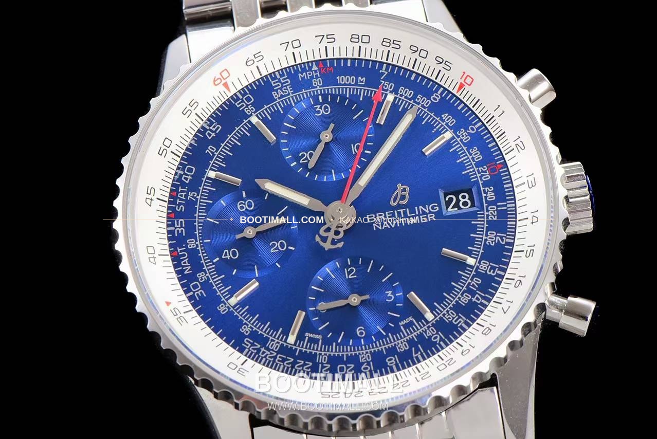 브라이틀링 내비타이머 1 스틸 블랙다이얼 크로노그래프 오토매틱 Breitling Navitimer 1 Steel Black Dial Chronograph Automatic 41mm 5