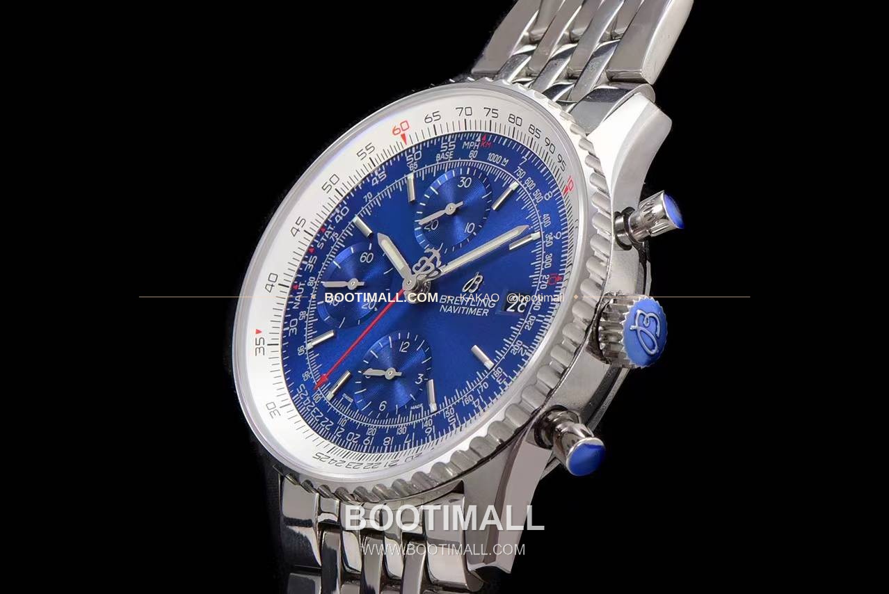 브라이틀링 내비타이머 1 스틸 블랙다이얼 크로노그래프 오토매틱 Breitling Navitimer 1 Steel Black Dial Chronograph Automatic 41mm 6