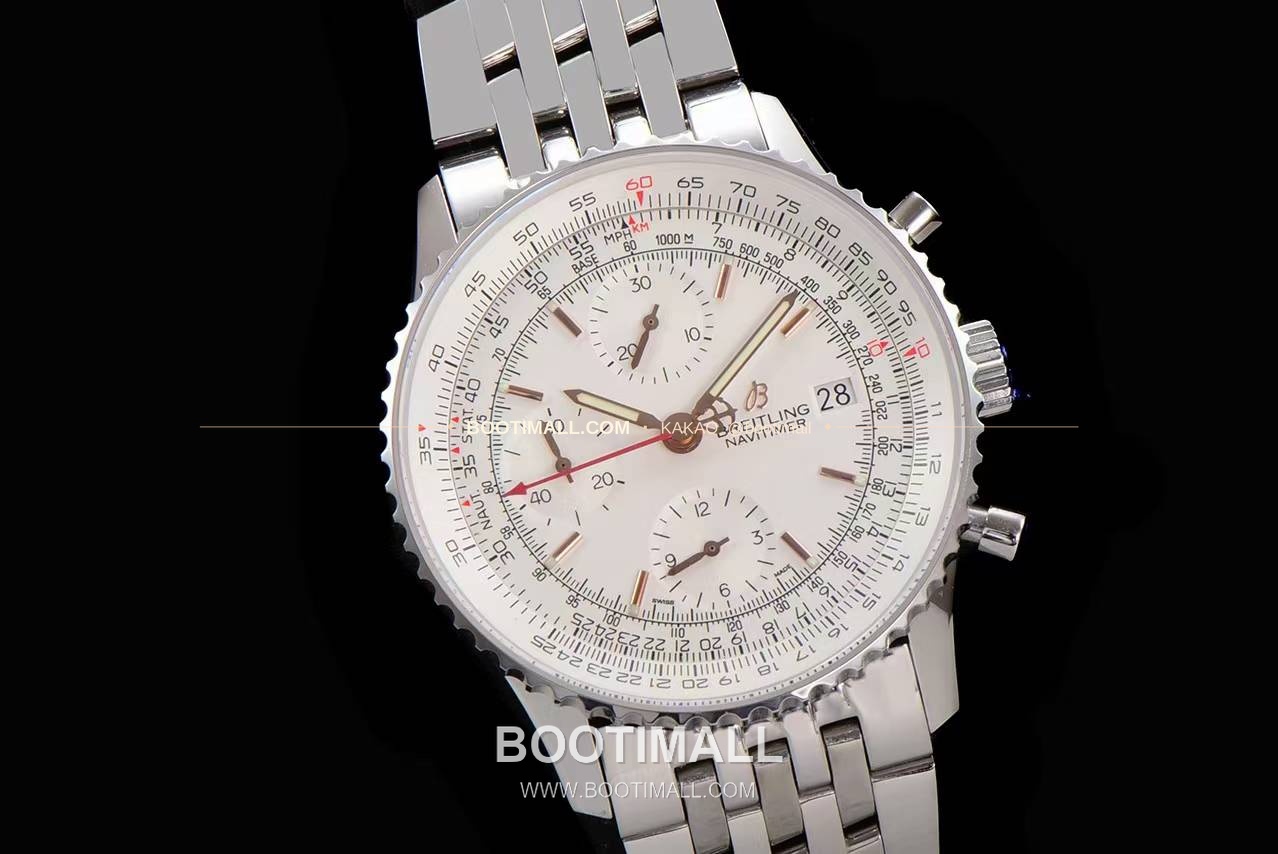 브라이틀링 내비타이머 1 스틸 블랙다이얼 크로노그래프 오토매틱 Breitling Navitimer 1 Steel Black Dial Chronograph Automatic 41mm 2