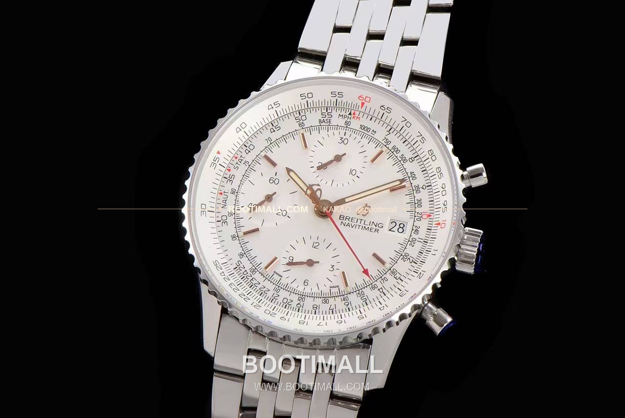 브라이틀링 내비타이머 1 스틸 블랙다이얼 크로노그래프 오토매틱 Breitling Navitimer 1 Steel Black Dial Chronograph Automatic 41mm 3