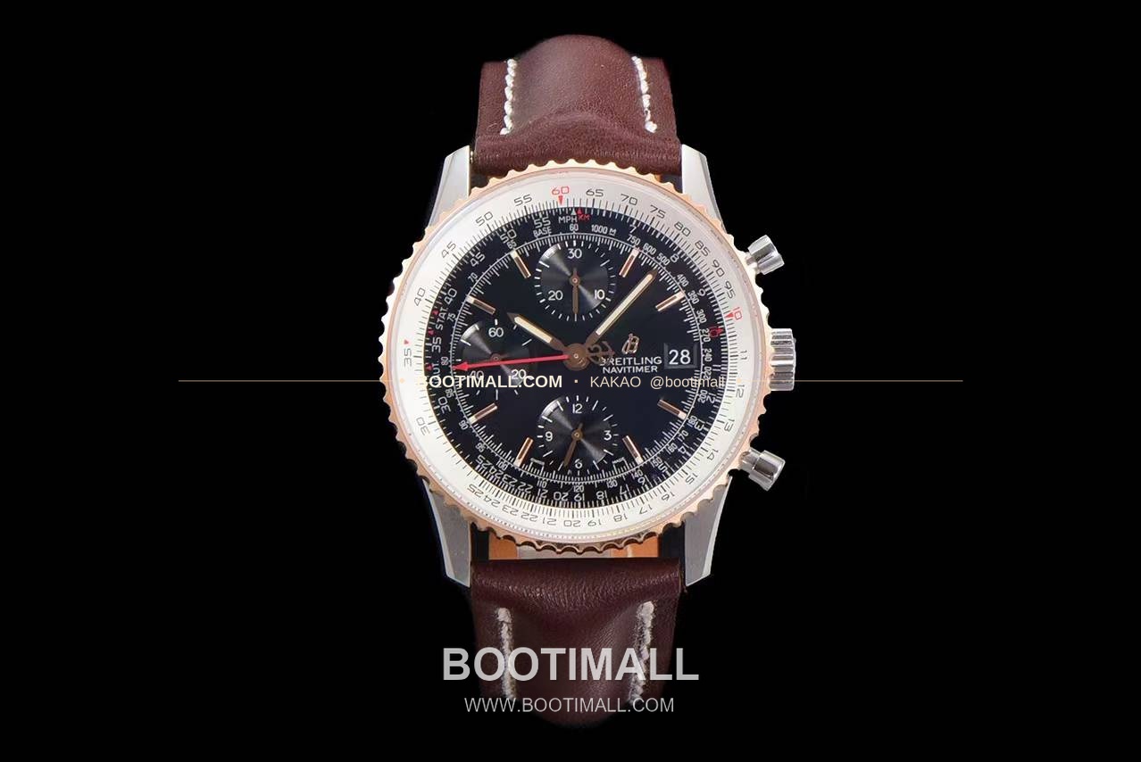 브라이틀링 내비타이머 1 스틸 블랙다이얼 크로노그래프 오토매틱 Breitling Navitimer 1 Steel Black Dial Chronograph Automatic 41mm 1