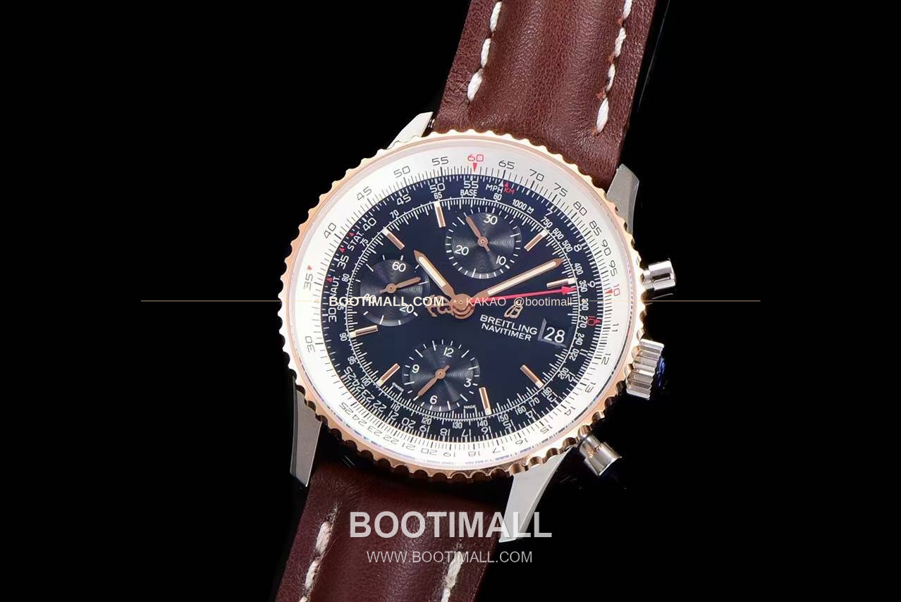 브라이틀링 내비타이머 1 스틸 블랙다이얼 크로노그래프 오토매틱 Breitling Navitimer 1 Steel Black Dial Chronograph Automatic 41mm 3