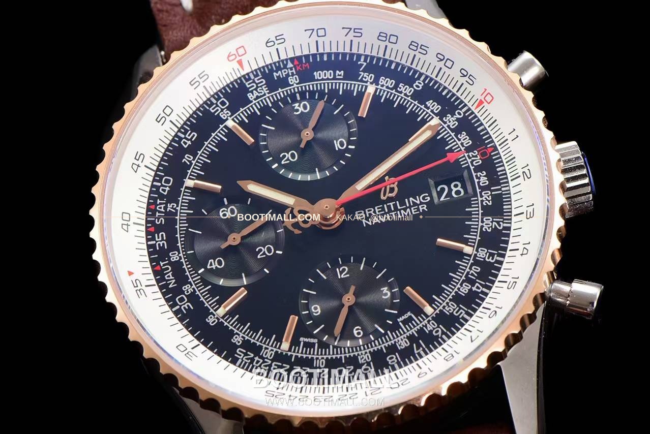 브라이틀링 내비타이머 1 스틸 블랙다이얼 크로노그래프 오토매틱 Breitling Navitimer 1 Steel Black Dial Chronograph Automatic 41mm 5