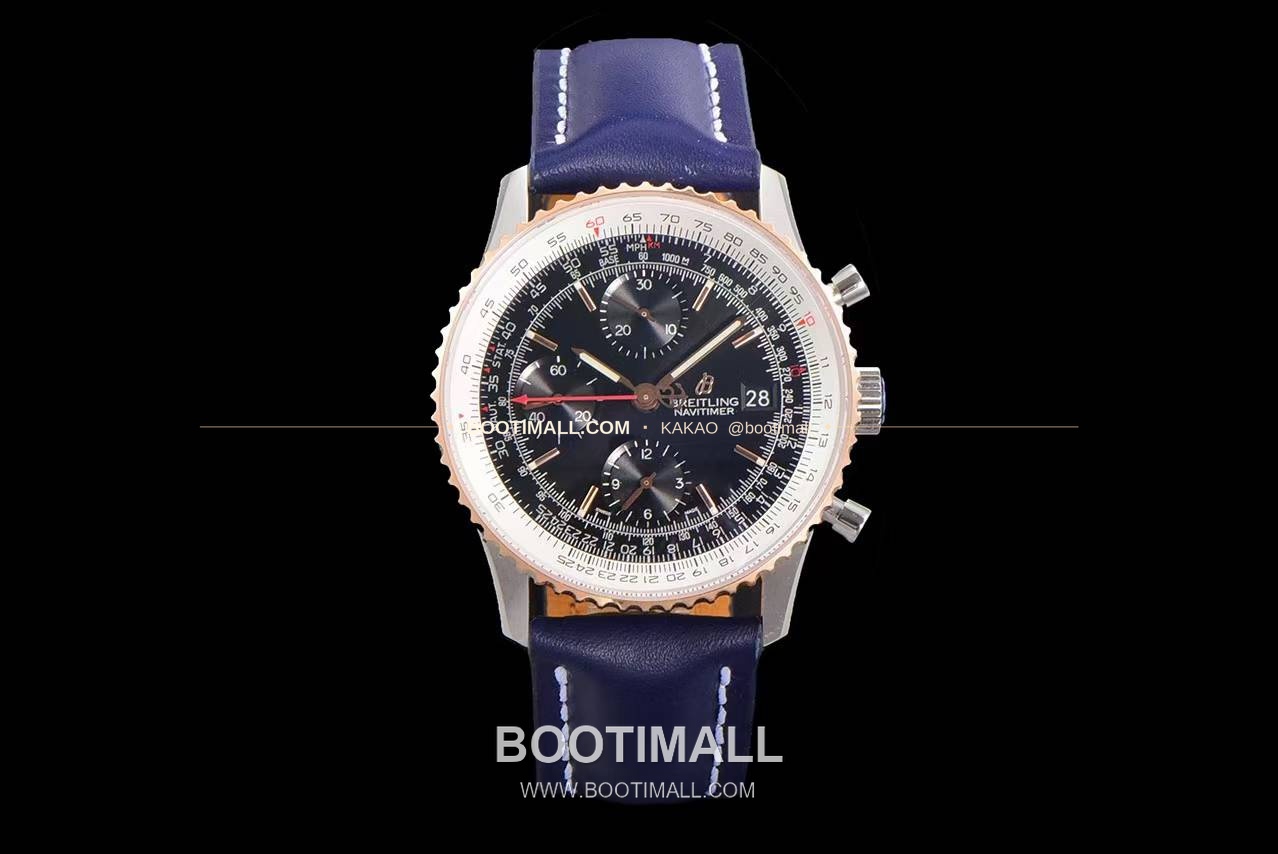 브라이틀링 내비타이머 1 스틸 블랙다이얼 크로노그래프 오토매틱 Breitling Navitimer 1 Steel Black Dial Chronograph Automatic 41mm 1