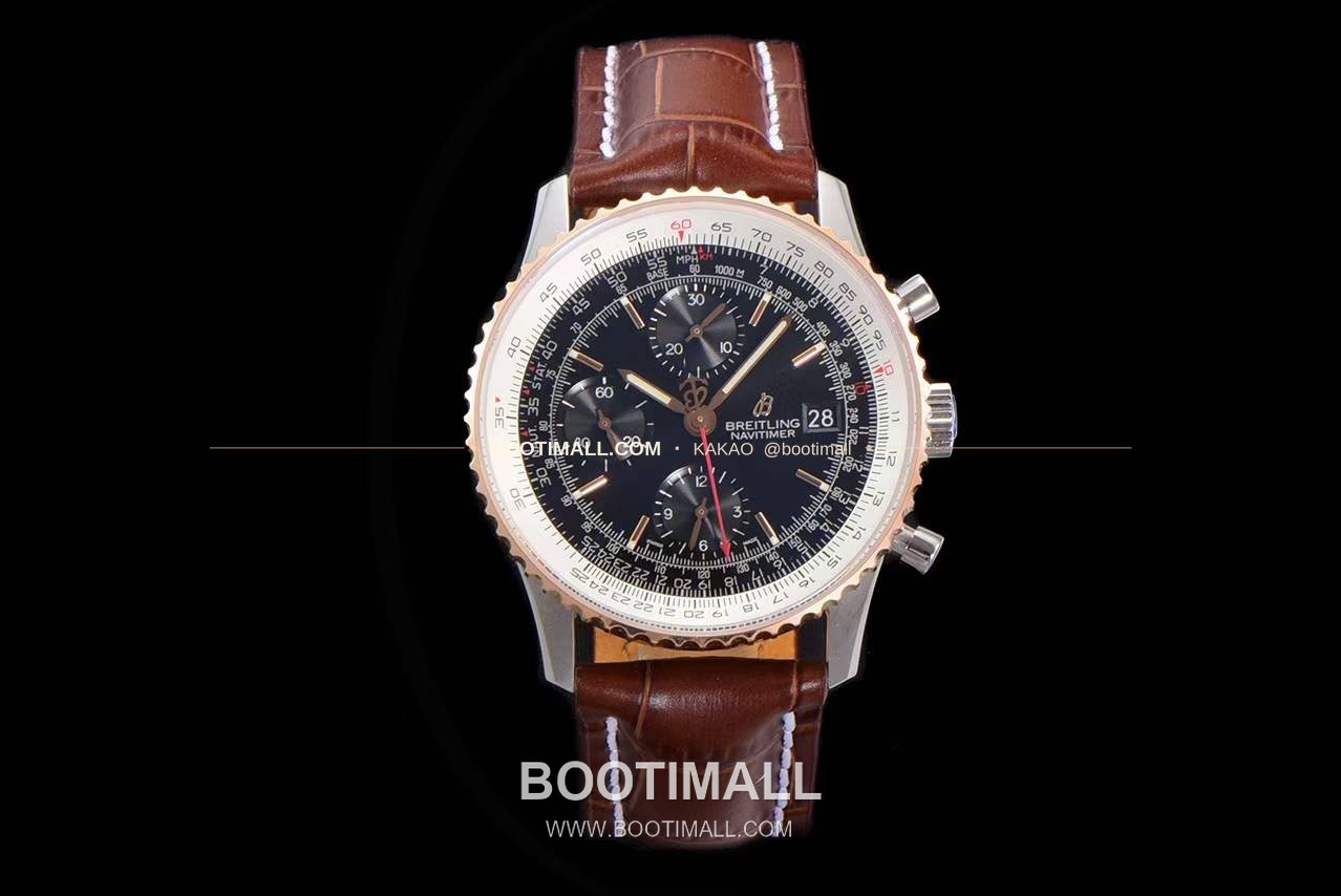 브라이틀링 내비타이머 1 스틸 블랙다이얼 크로노그래프 오토매틱 Breitling Navitimer 1 Steel Black Dial Chronograph Automatic 41mm 1