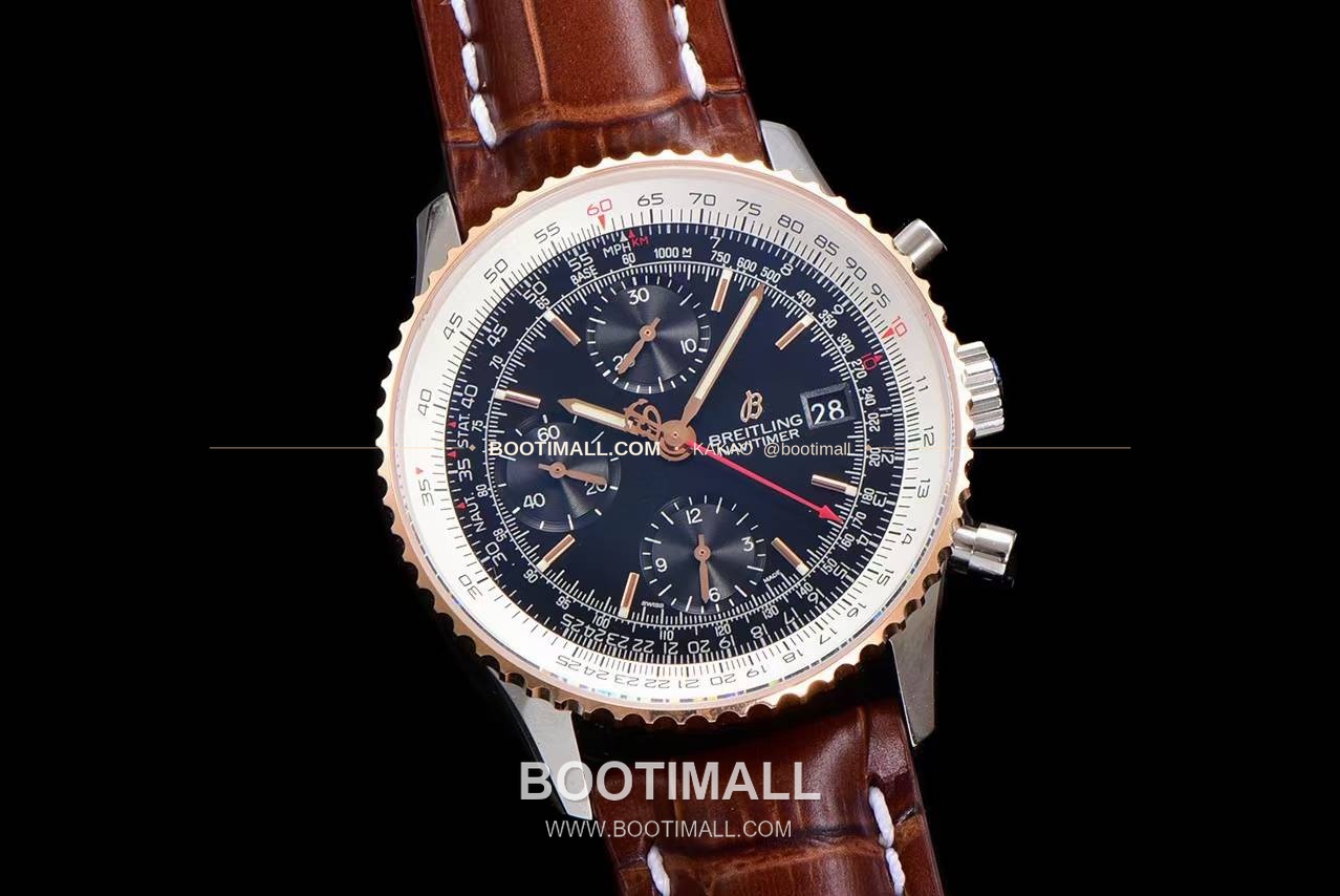 브라이틀링 내비타이머 1 스틸 블랙다이얼 크로노그래프 오토매틱 Breitling Navitimer 1 Steel Black Dial Chronograph Automatic 41mm 2