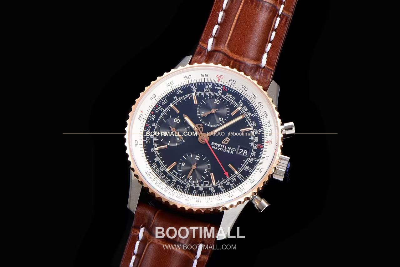 브라이틀링 내비타이머 1 스틸 블랙다이얼 크로노그래프 오토매틱 Breitling Navitimer 1 Steel Black Dial Chronograph Automatic 41mm 3