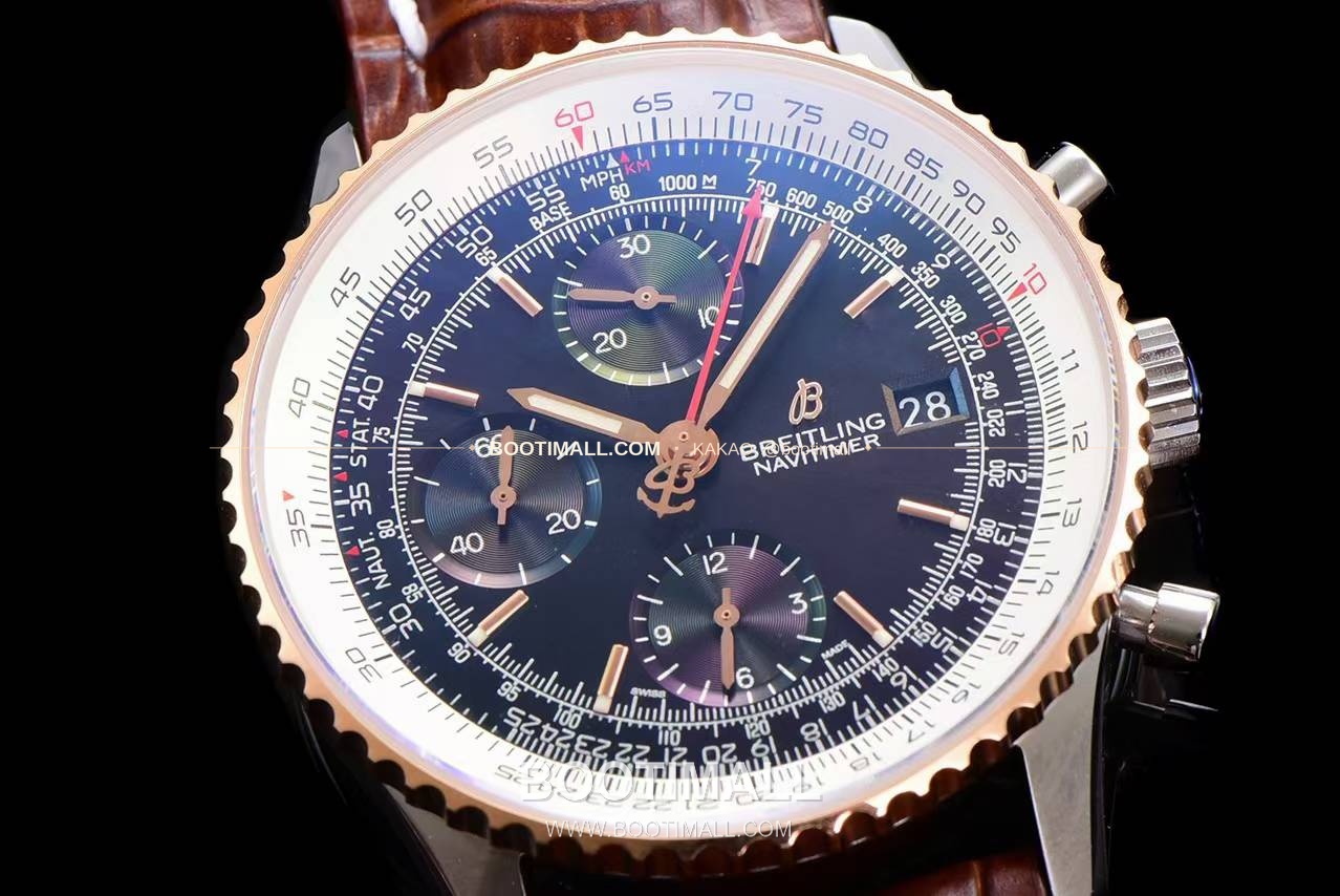 브라이틀링 내비타이머 1 스틸 블랙다이얼 크로노그래프 오토매틱 Breitling Navitimer 1 Steel Black Dial Chronograph Automatic 41mm 5