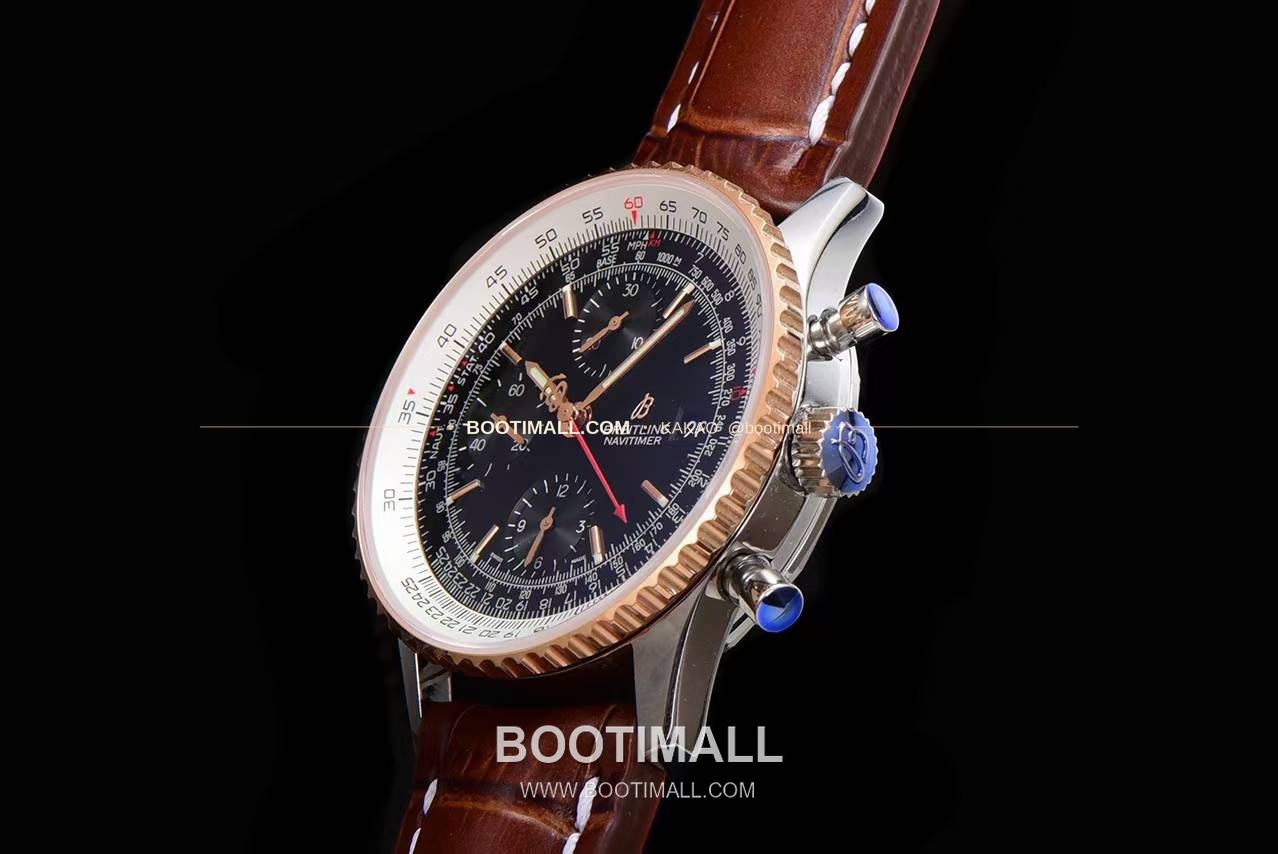 브라이틀링 내비타이머 1 스틸 블랙다이얼 크로노그래프 오토매틱 Breitling Navitimer 1 Steel Black Dial Chronograph Automatic 41mm 6
