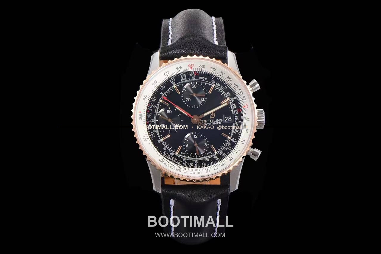 브라이틀링 내비타이머 1 스틸 블랙다이얼 크로노그래프 오토매틱 Breitling Navitimer 1 Steel Black Dial Chronograph Automatic 41mm 1