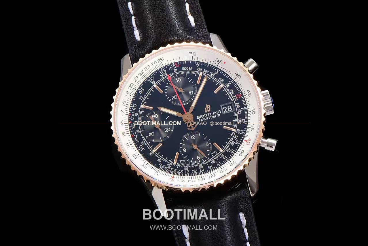 브라이틀링 내비타이머 1 스틸 블랙다이얼 크로노그래프 오토매틱 Breitling Navitimer 1 Steel Black Dial Chronograph Automatic 41mm 2