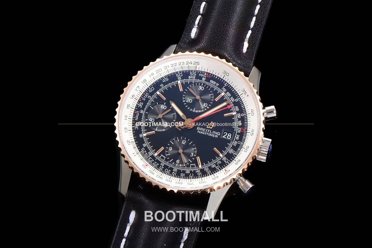 브라이틀링 내비타이머 1 스틸 블랙다이얼 크로노그래프 오토매틱 Breitling Navitimer 1 Steel Black Dial Chronograph Automatic 41mm 3