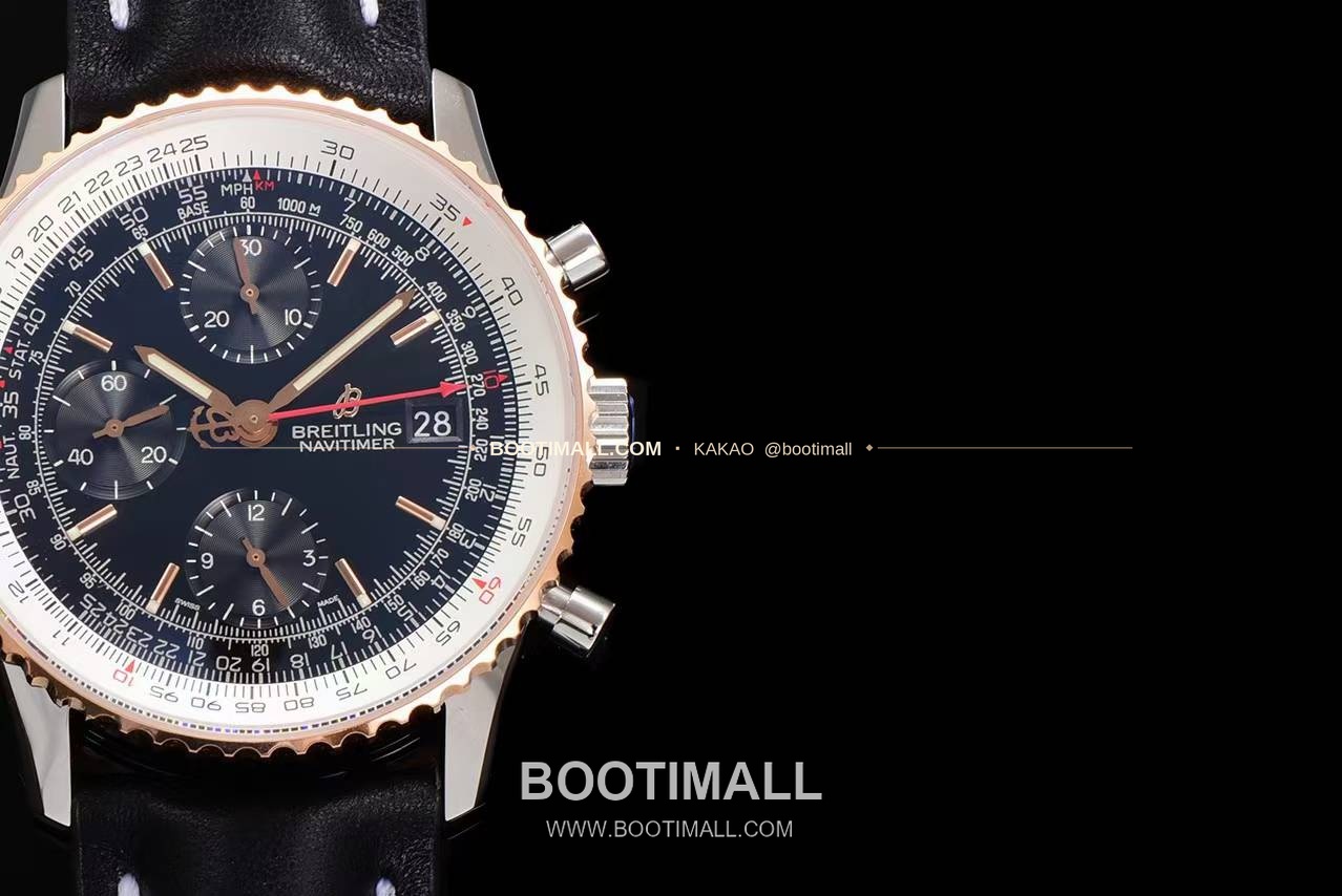 브라이틀링 내비타이머 1 스틸 블랙다이얼 크로노그래프 오토매틱 Breitling Navitimer 1 Steel Black Dial Chronograph Automatic 41mm 4