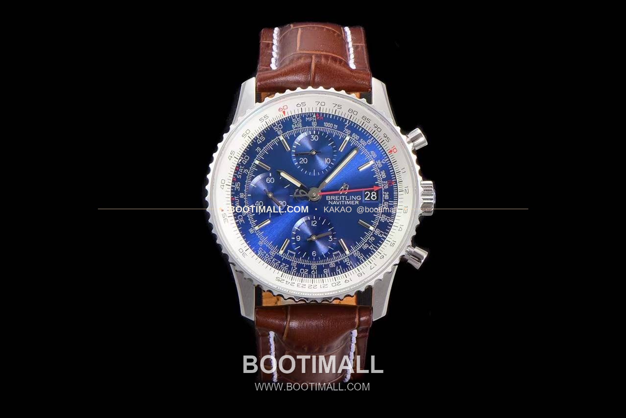 브라이틀링 내비타이머 1 스틸 블랙다이얼 크로노그래프 오토매틱 Breitling Navitimer 1 Steel Black Dial Chronograph Automatic 41mm 1