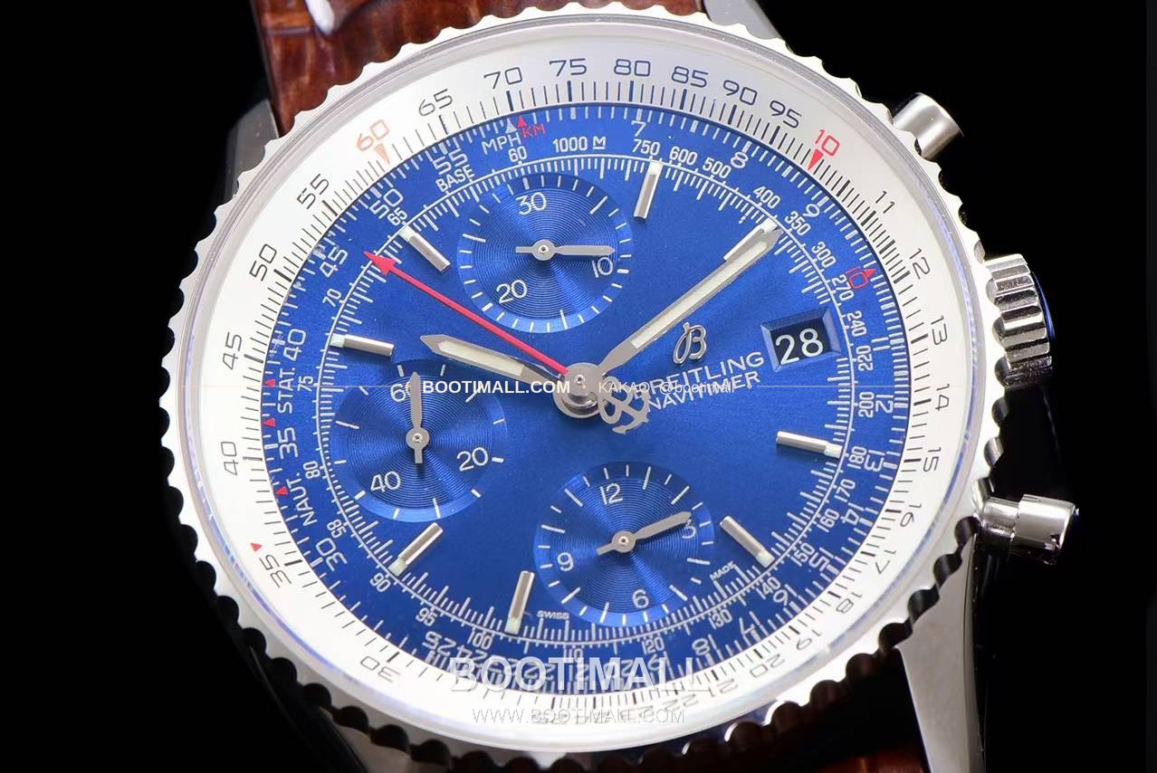 브라이틀링 내비타이머 1 스틸 블랙다이얼 크로노그래프 오토매틱 Breitling Navitimer 1 Steel Black Dial Chronograph Automatic 41mm 5