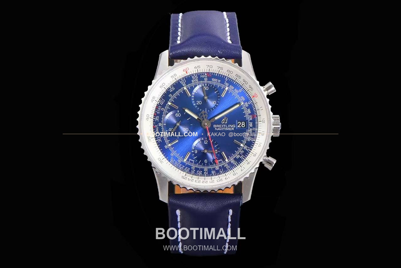 브라이틀링 내비타이머 1 스틸 블랙다이얼 크로노그래프 오토매틱 Breitling Navitimer 1 Steel Black Dial Chronograph Automatic 41mm 1