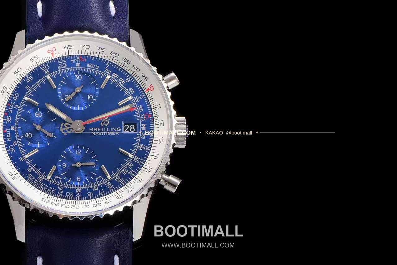 브라이틀링 내비타이머 1 스틸 블랙다이얼 크로노그래프 오토매틱 Breitling Navitimer 1 Steel Black Dial Chronograph Automatic 41mm 4