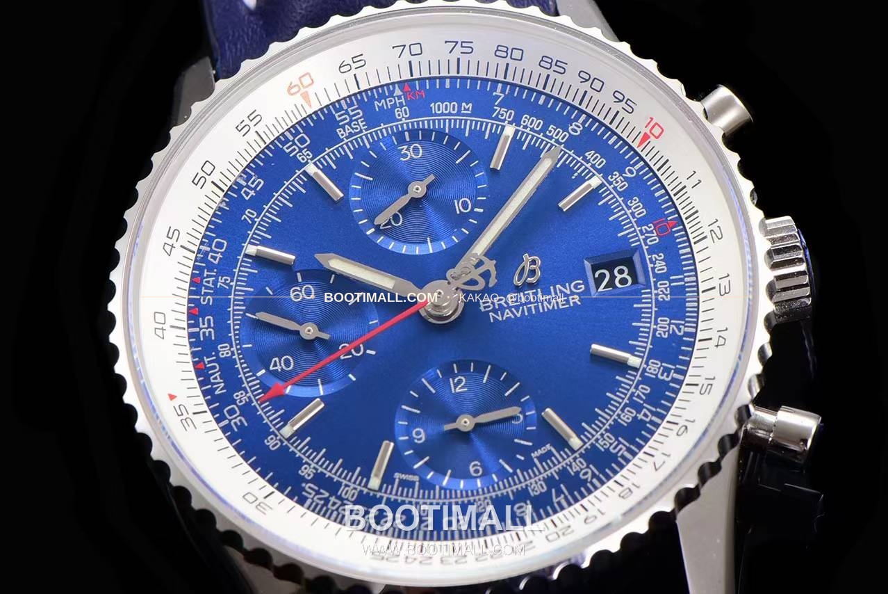 브라이틀링 내비타이머 1 스틸 블랙다이얼 크로노그래프 오토매틱 Breitling Navitimer 1 Steel Black Dial Chronograph Automatic 41mm 5