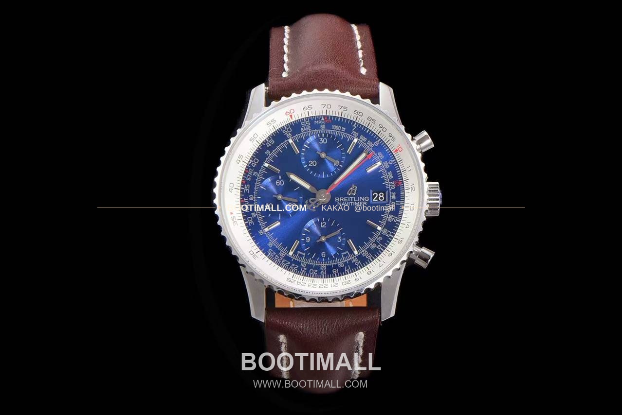 브라이틀링 내비타이머 1 스틸 블랙다이얼 크로노그래프 오토매틱 Breitling Navitimer 1 Steel Black Dial Chronograph Automatic 41mm 1